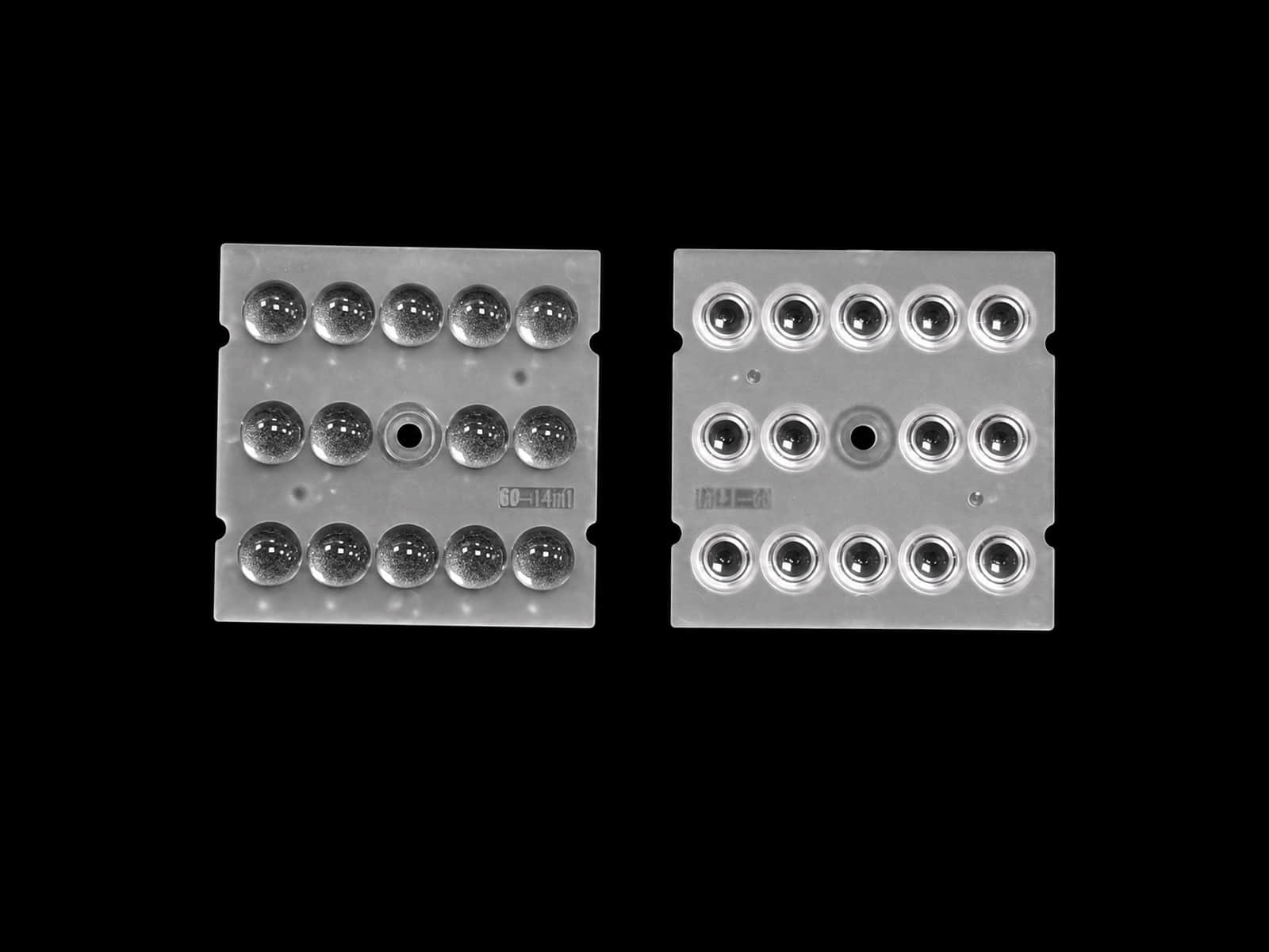 50mm 14-in-1 60° Square LED Lens for 2835 & 3030 LEDs