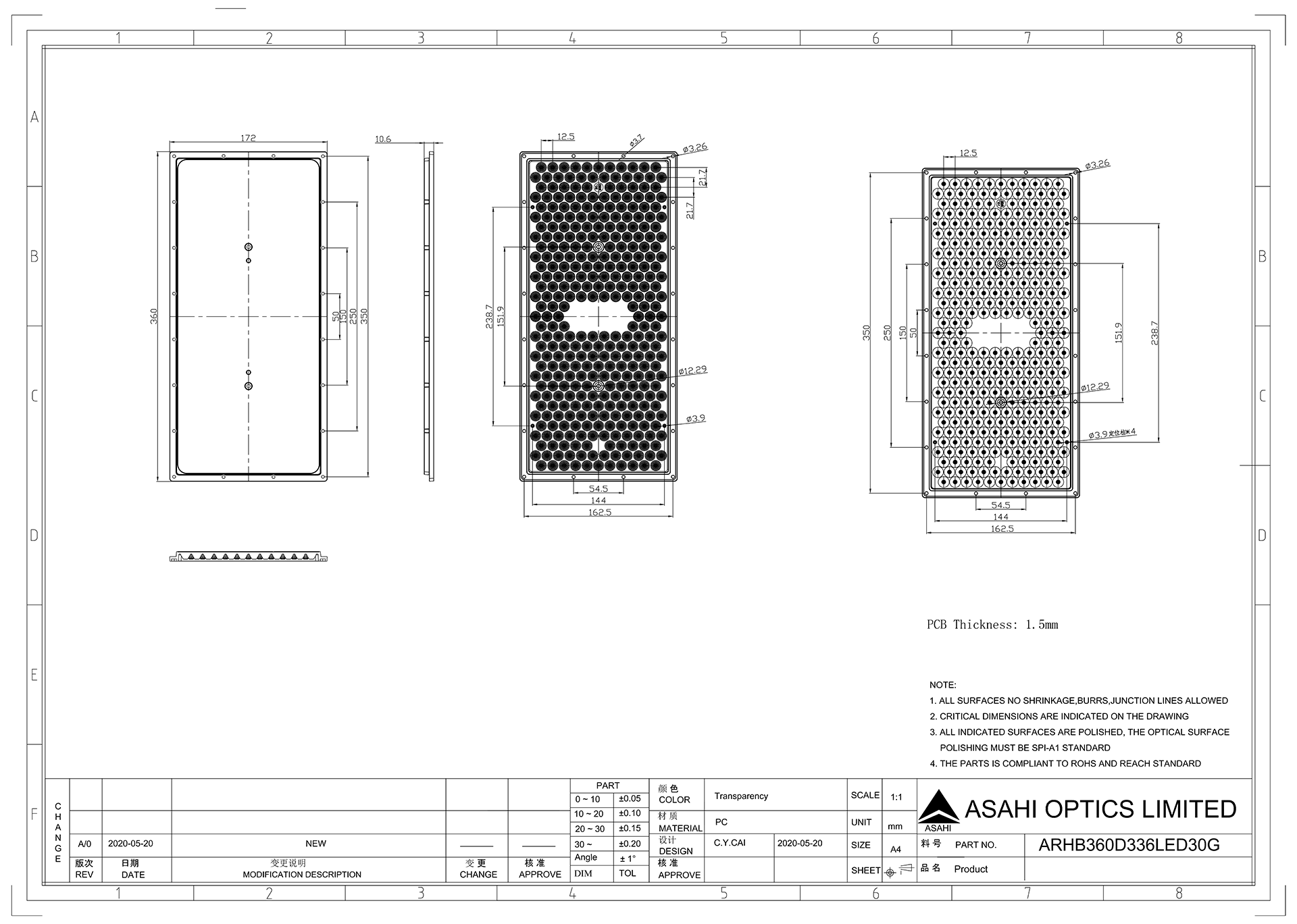 ARHB360D336LED30G Drawing