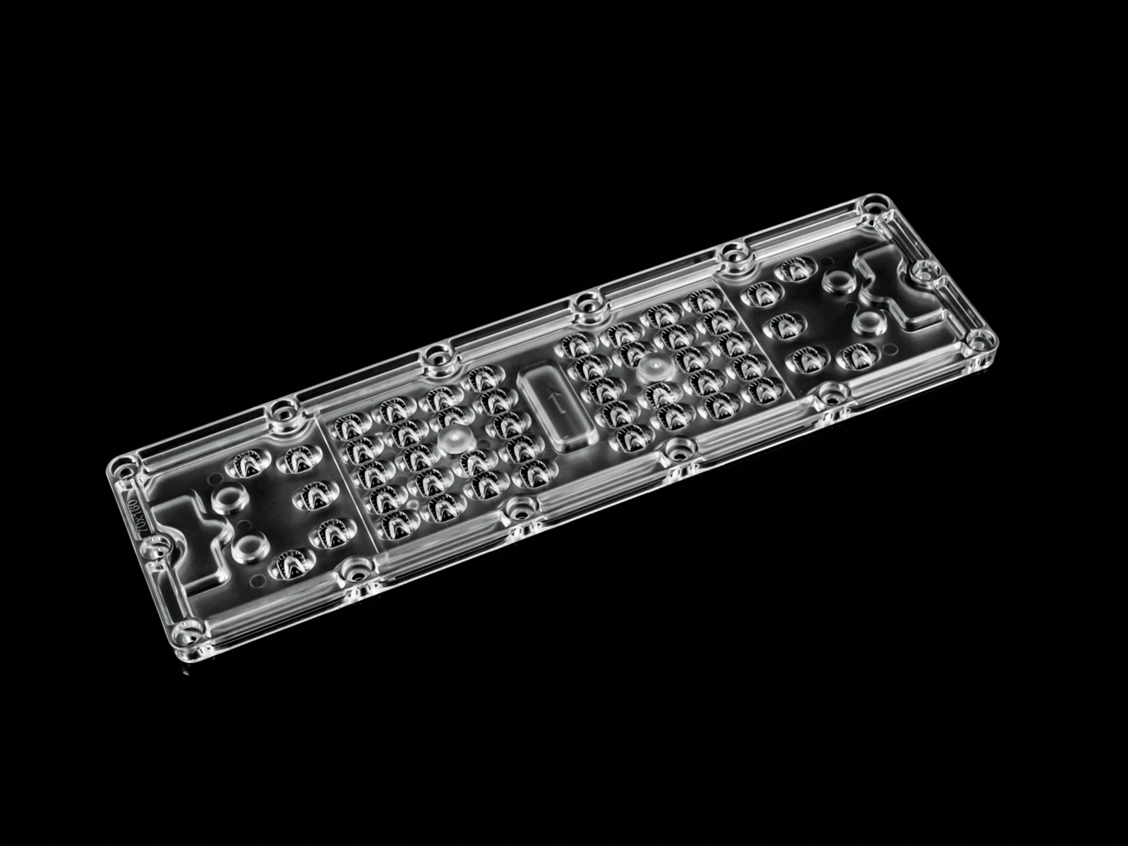 3030LED 48in1 array asymmetric street light lens with 70X160°