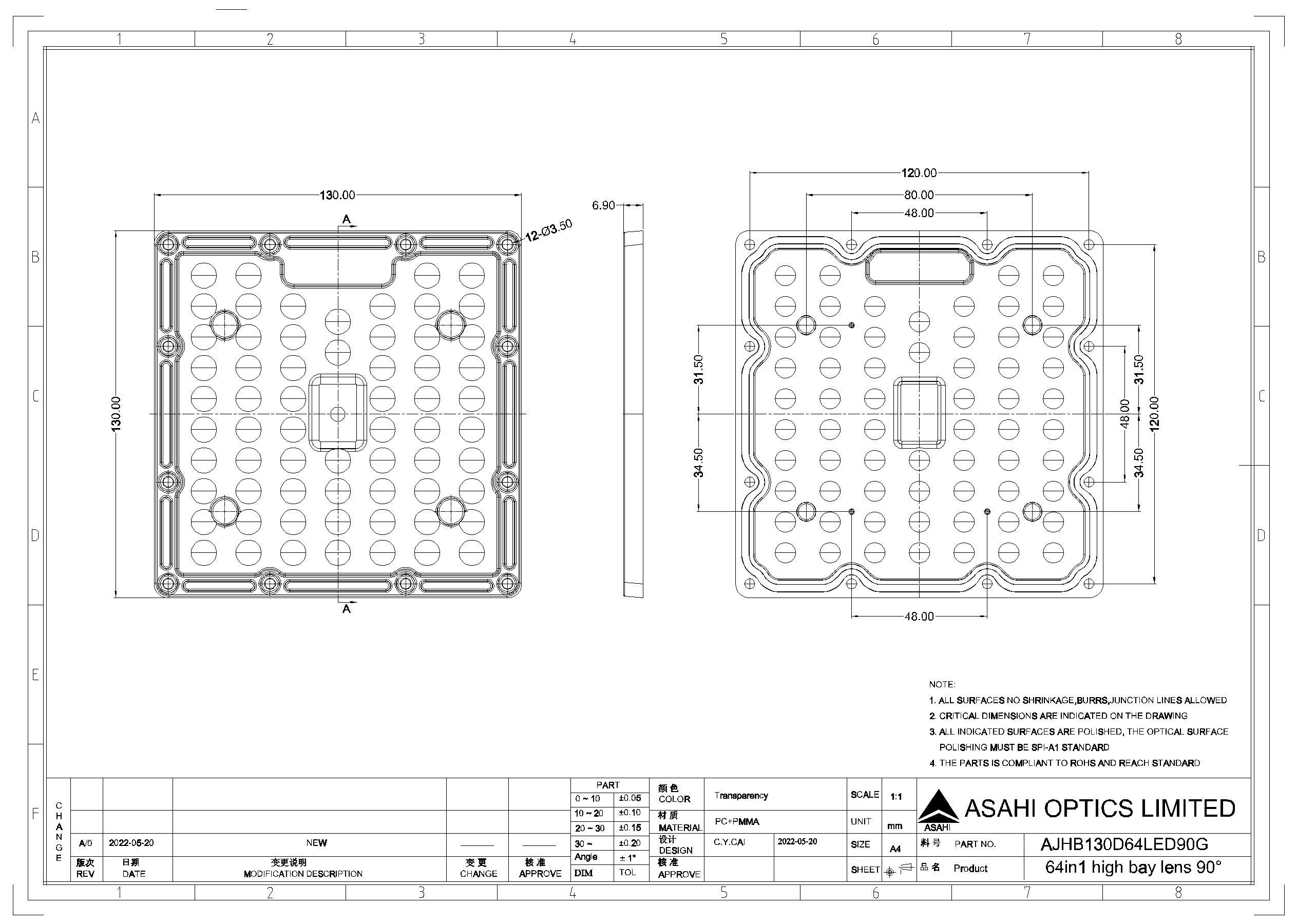 AJHB130D64LED90G
