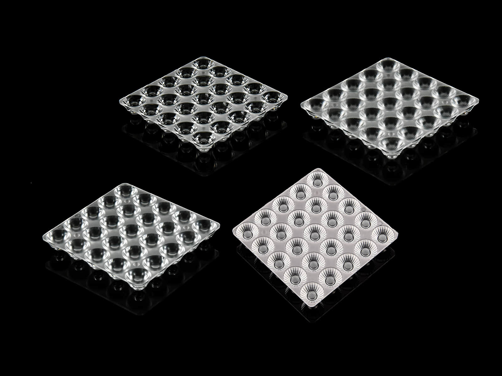 25 LEDs Floodlight Lens 10° 15° 20° 30° 45° 60° 90x90° Beam Angle