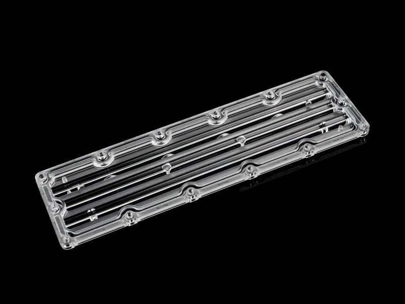 90x110 Degree Asymmetric Street Lighting 64 LEDs Lens For 3030LED