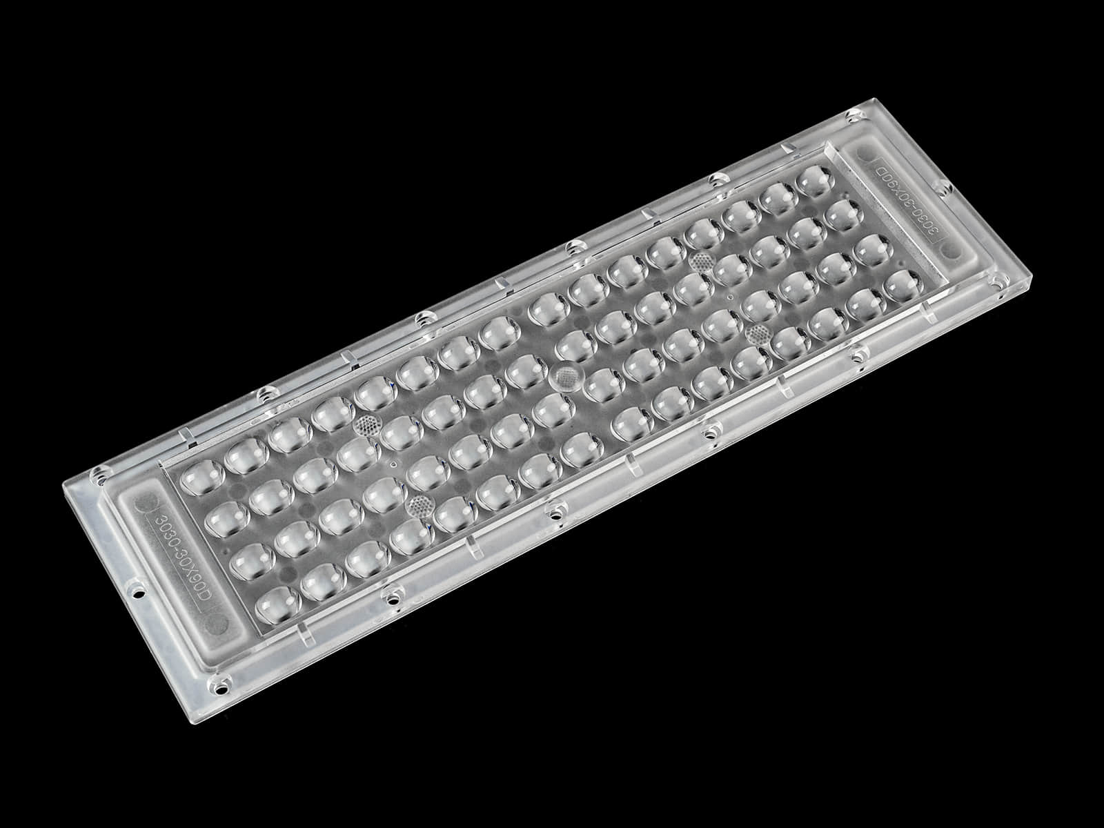 64 LEDs high bay optics with 30°x90° Oval Beam