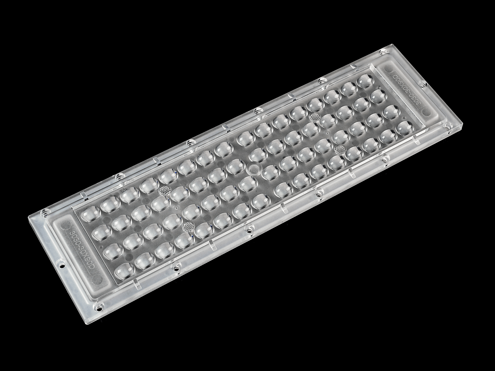 64 LEDs high bay optics with 30°x90° Oval Beam