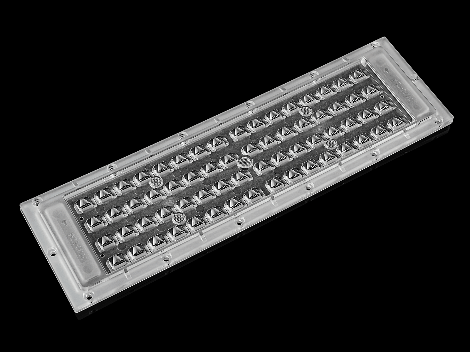 64LEDs T2M Optical lens horizontal for 3030LEDs-Ideal for street lighting