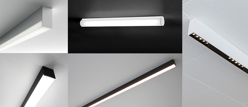 Zhaga standard 1x7 linear lens black and white shade UGR<16, high efficiency and uniformity